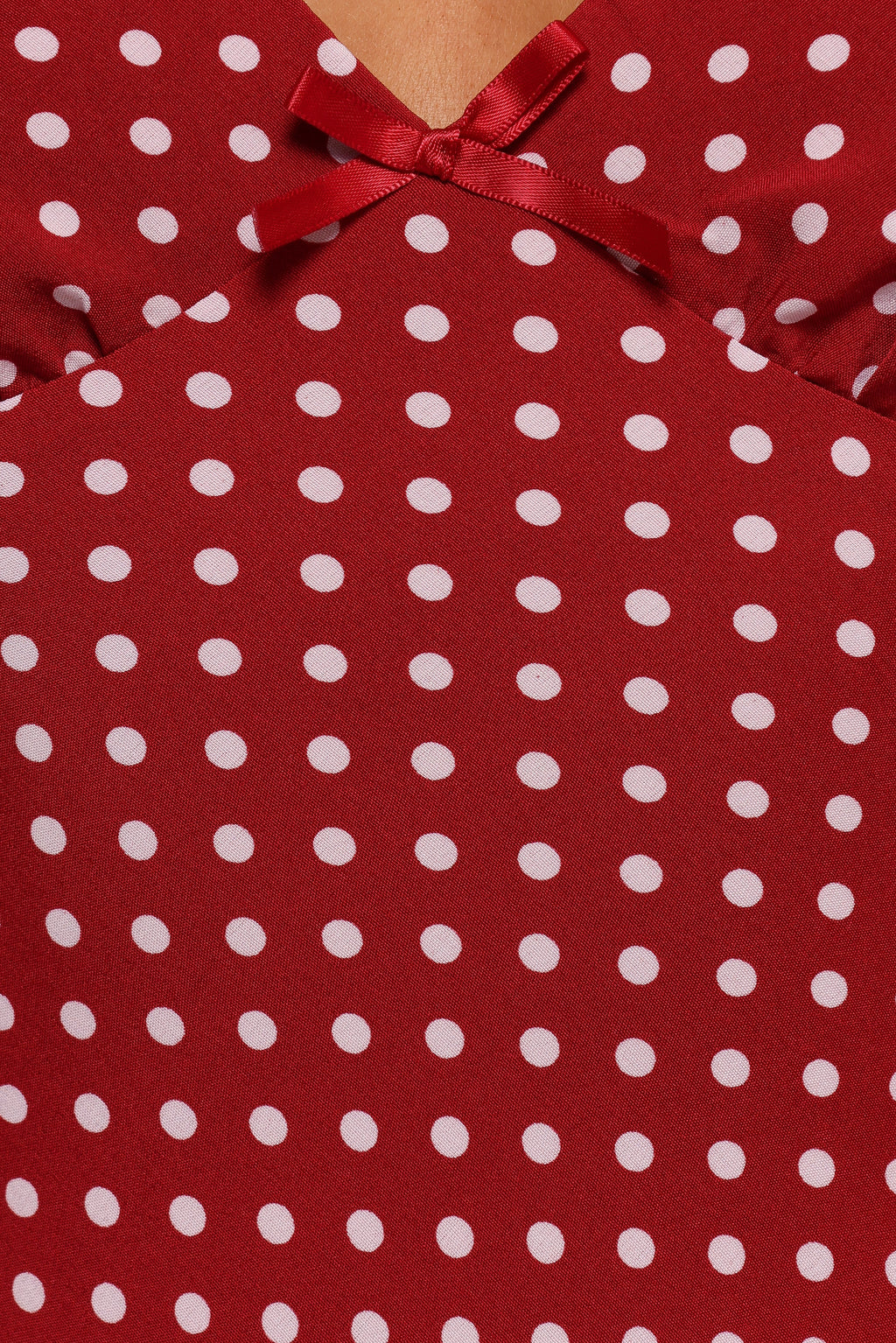 Leni Maxi Dress - Red Polka Dot