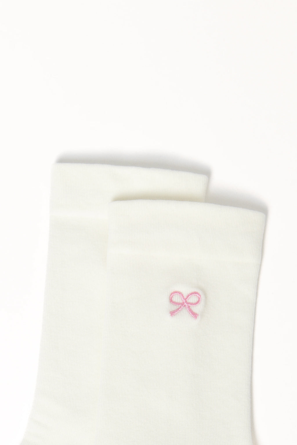 Elsie Bow Socks - White