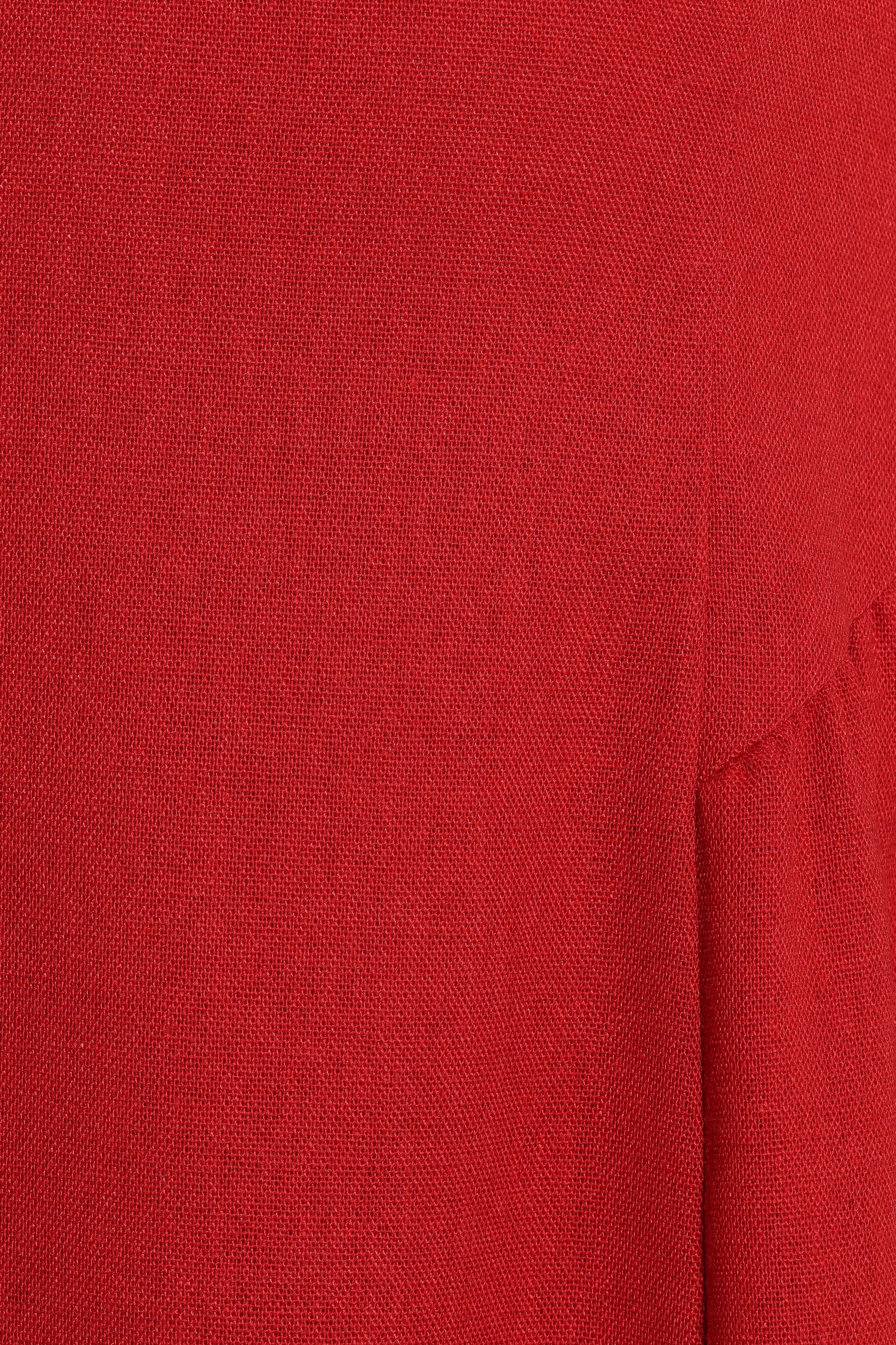 Ramona Halterneck Midi Dress - Red