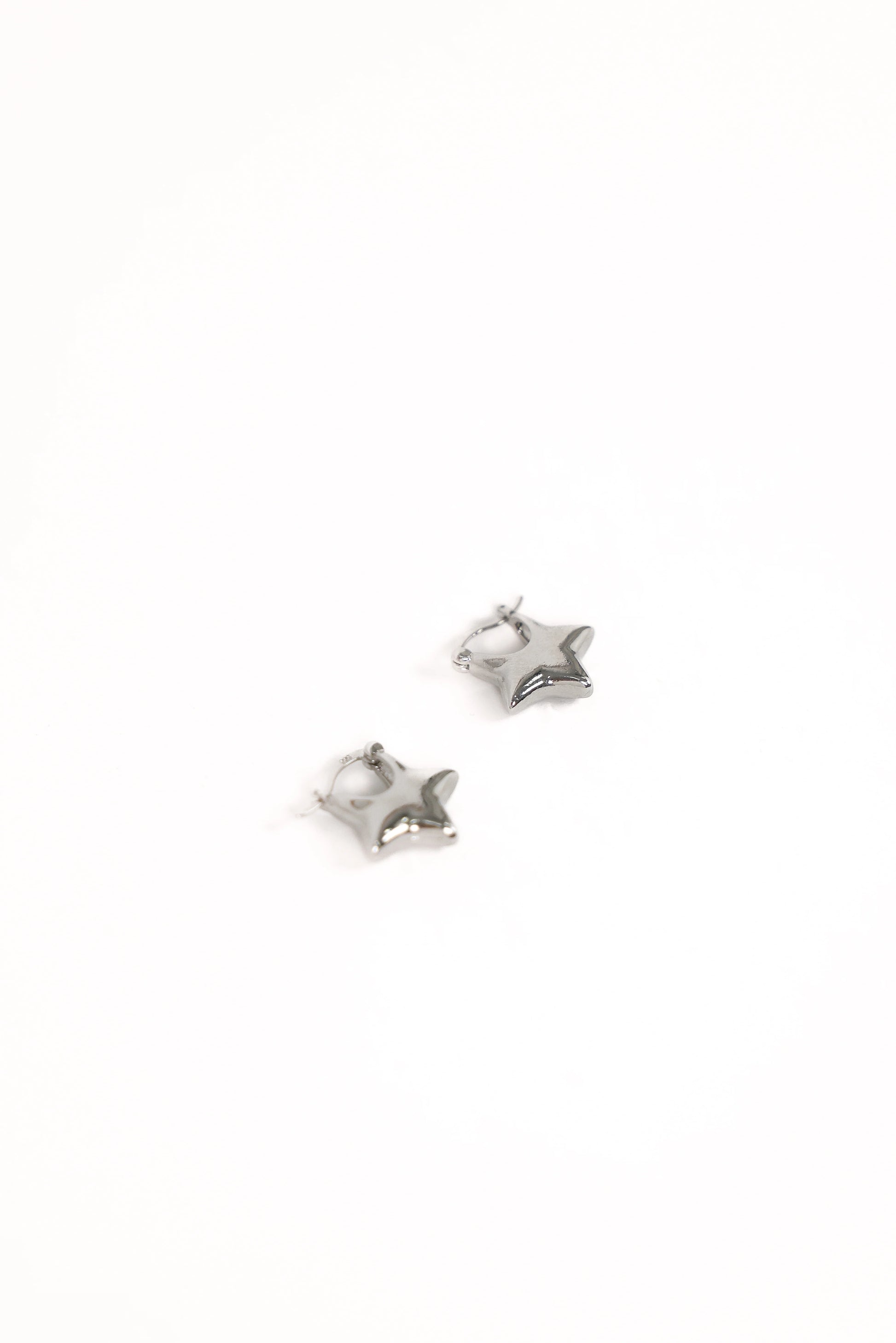 Scarlet Star Earrings - Silver