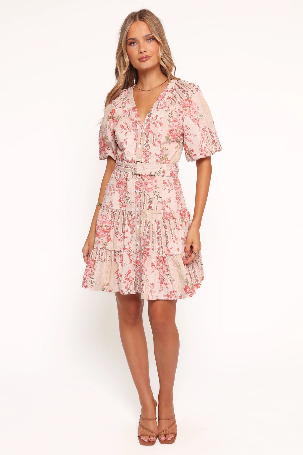 Columba Mini Dress - Soft Camellia