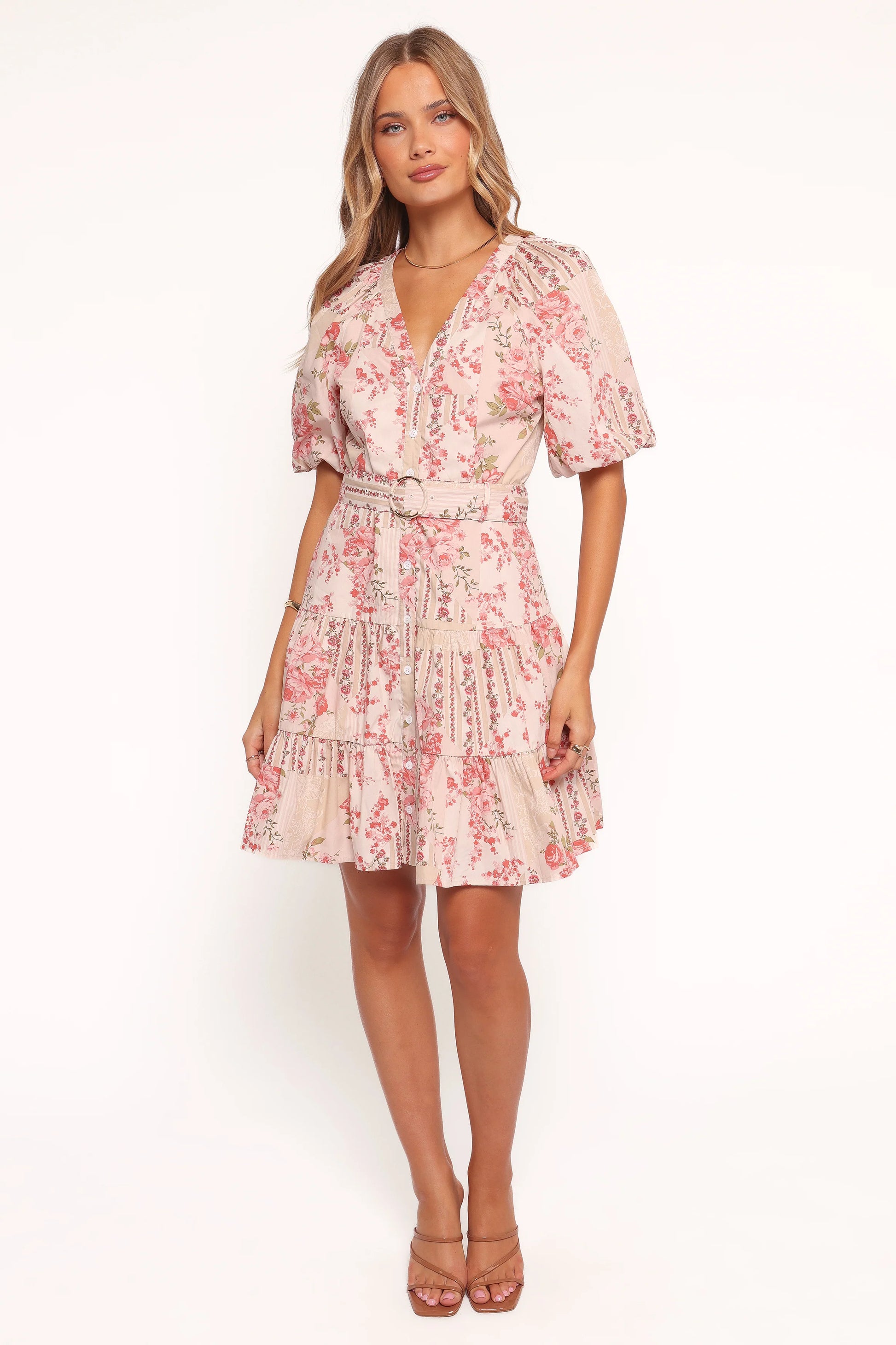 Columba Mini Dress - Soft Camellia