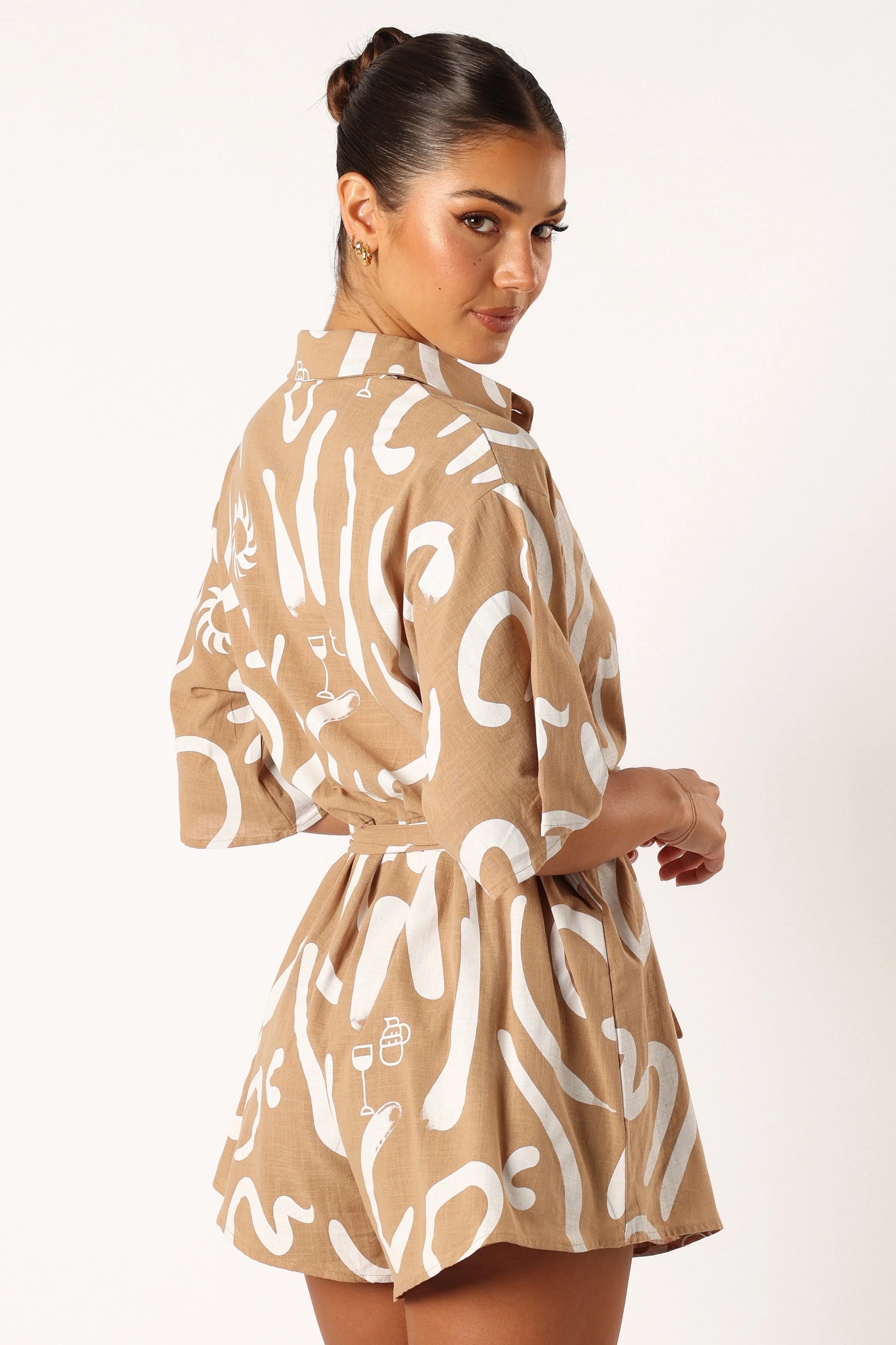 Kellie Romper - Tan