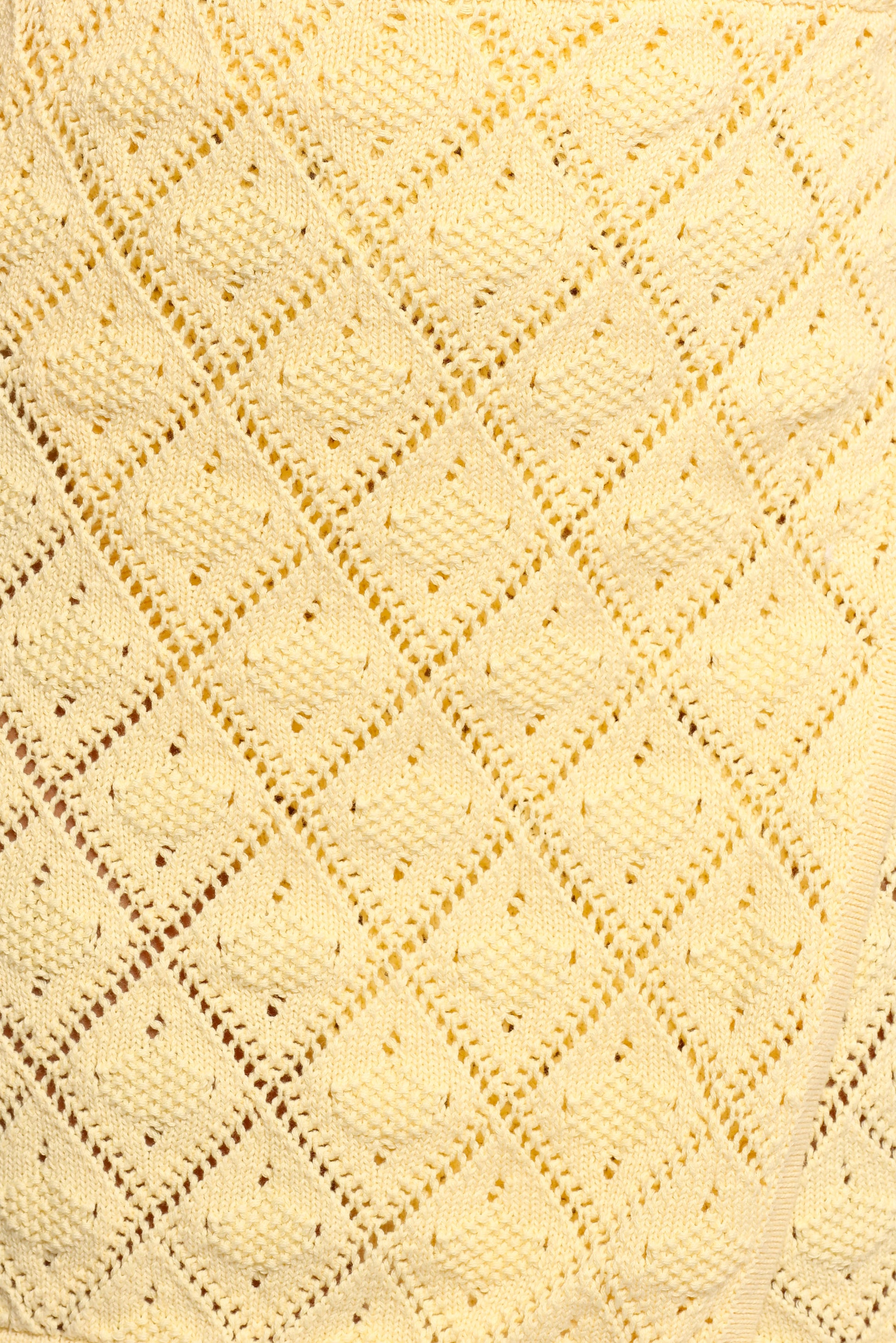 Palma Knit Mini Skirt - Butter Yellow