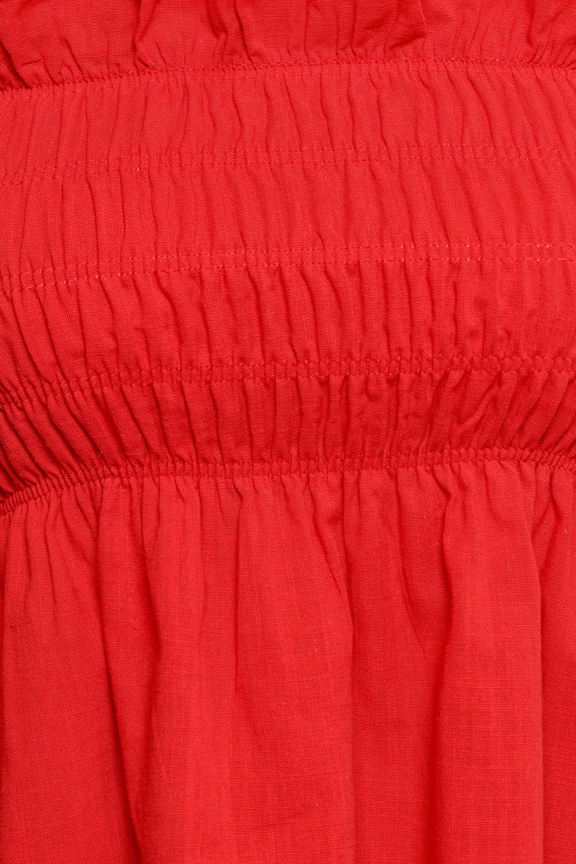 Kaiya Frill Short Set - Red
