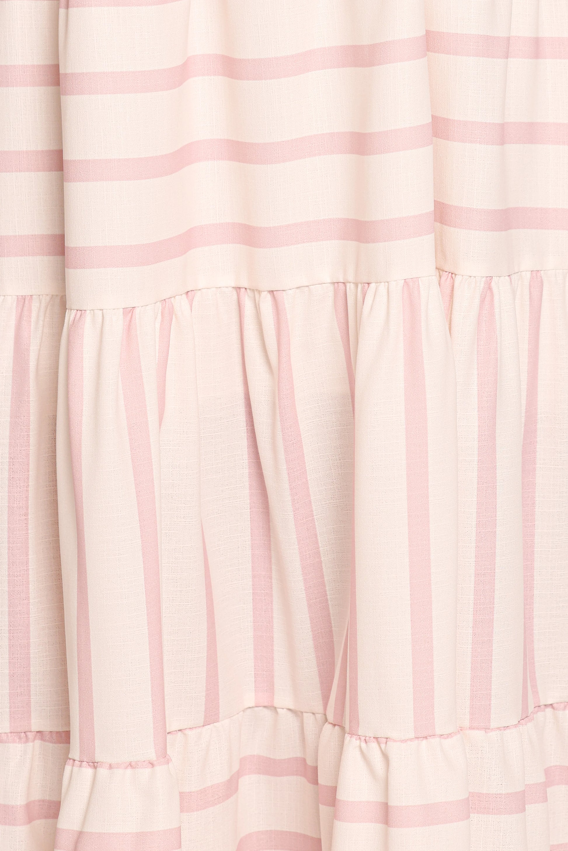 Evelin Midi Dress - Pink Stripe