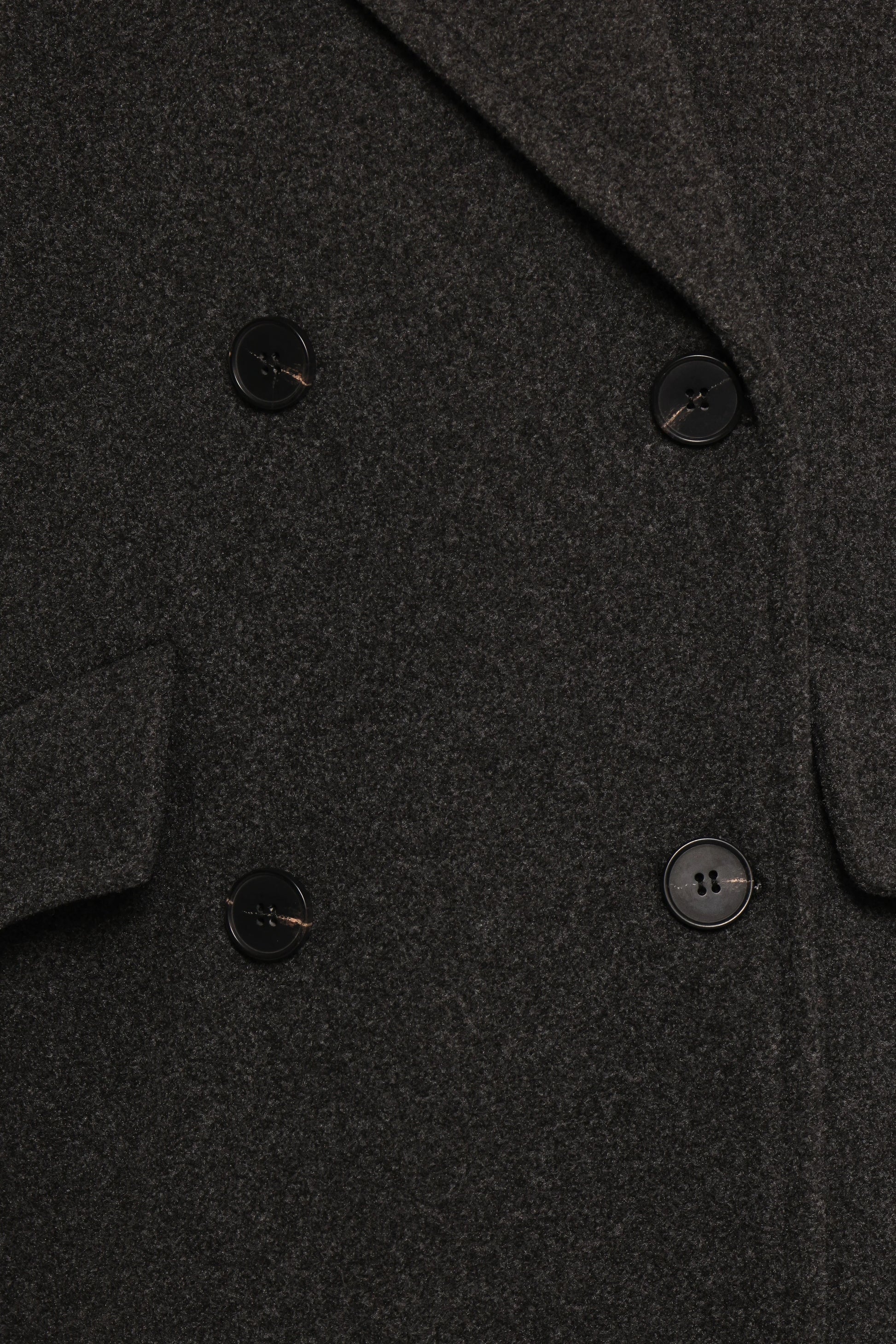 Brylie Oversized Coat - Charcoal
