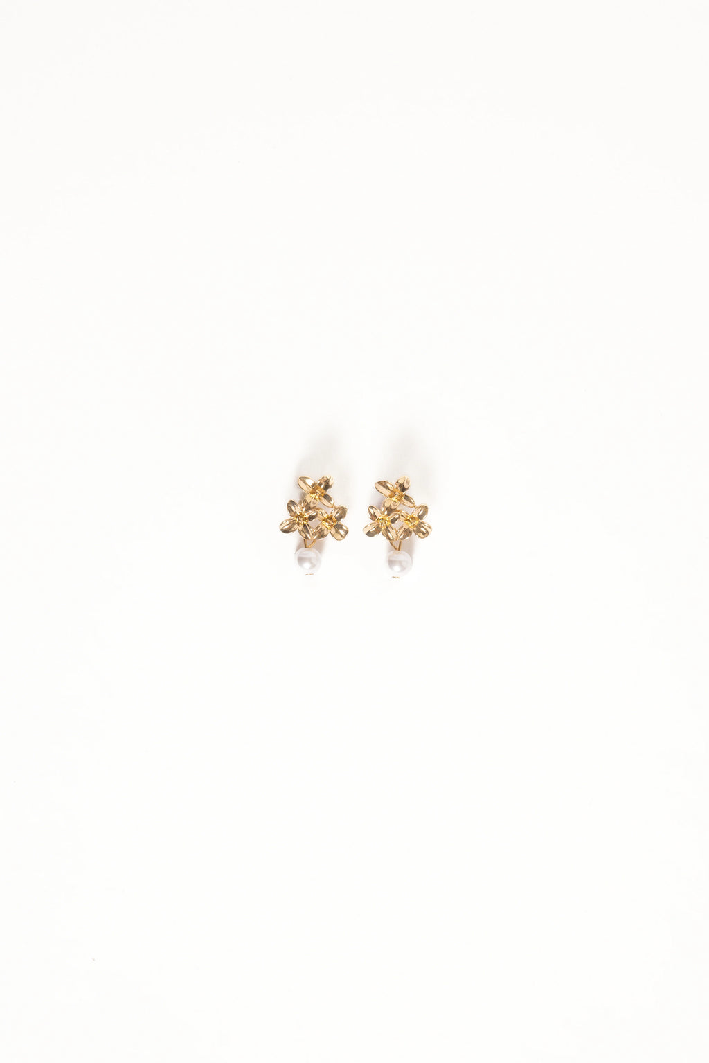 Amani Earrings - Gold/Pearl