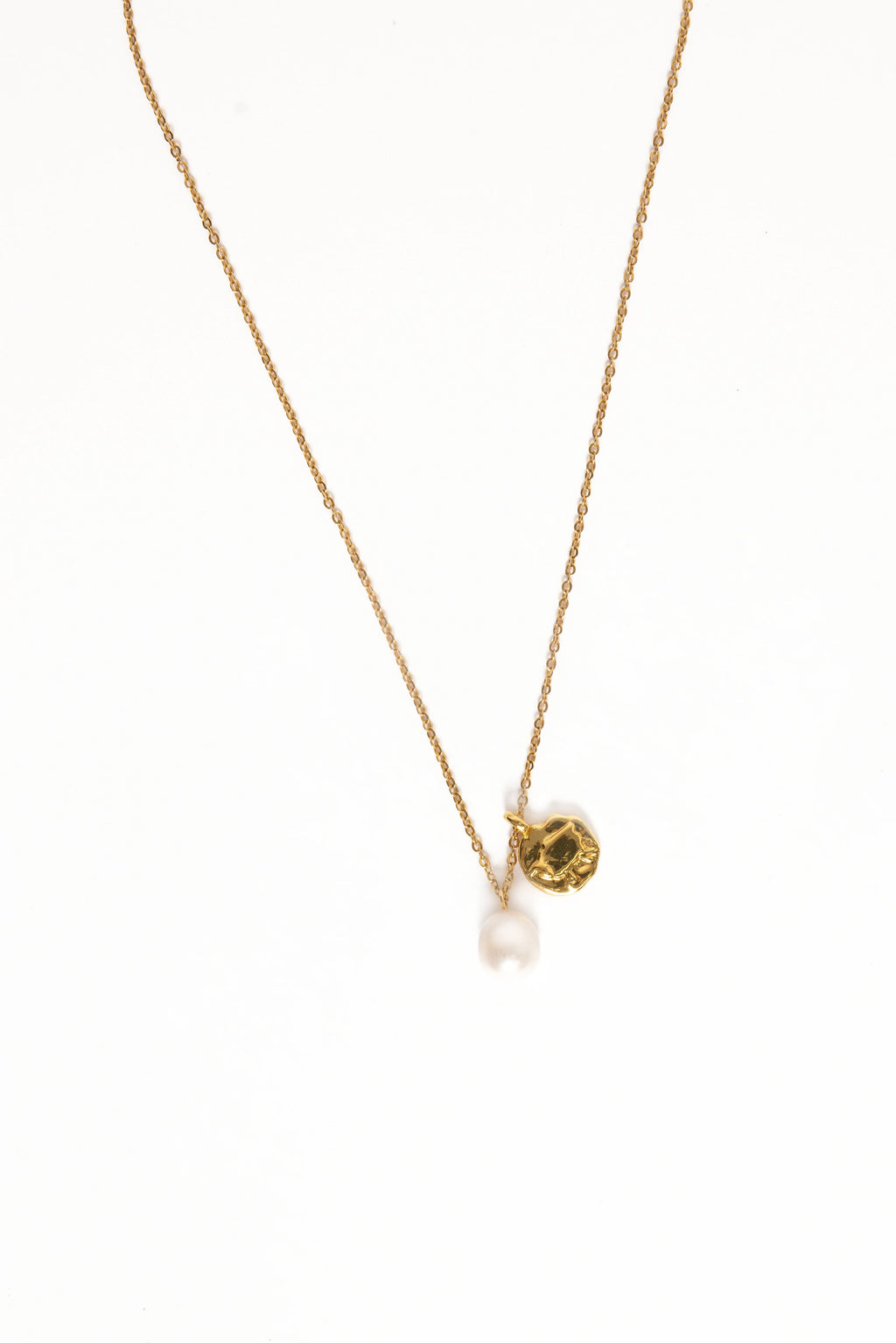 Lavinia Necklace - Gold/Pearl