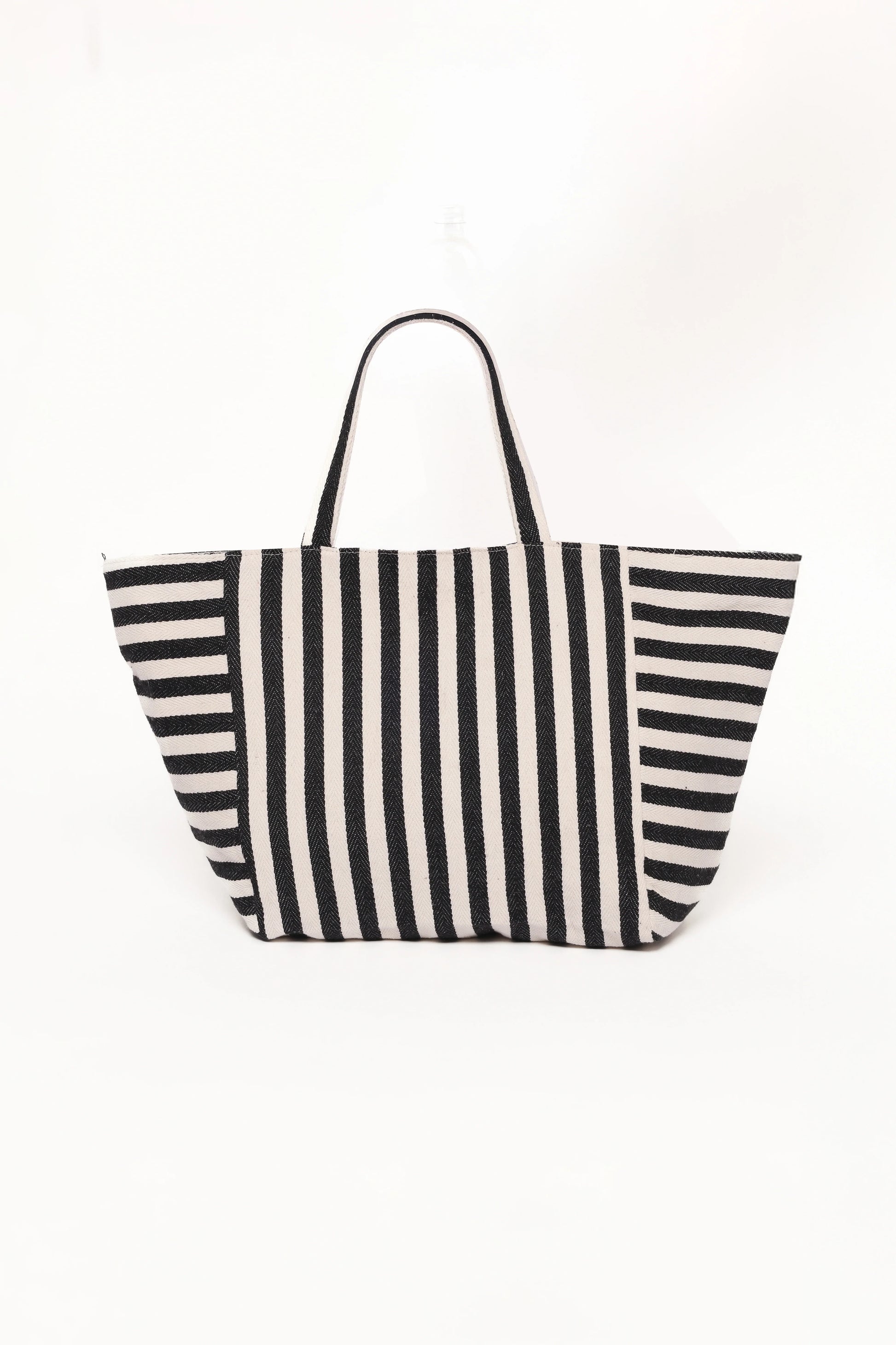 Savannah Beach Bag - Black Stripe
