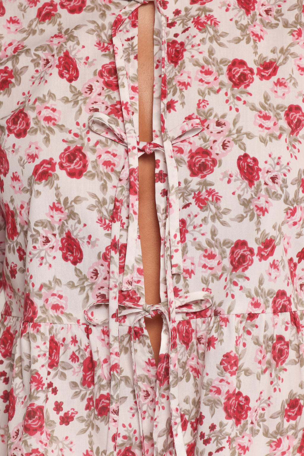 Tyra Top - Red Floral