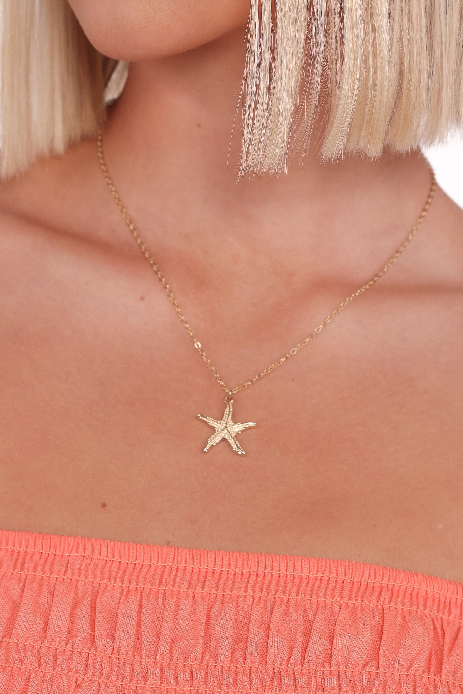 Starfish Necklace - Gold