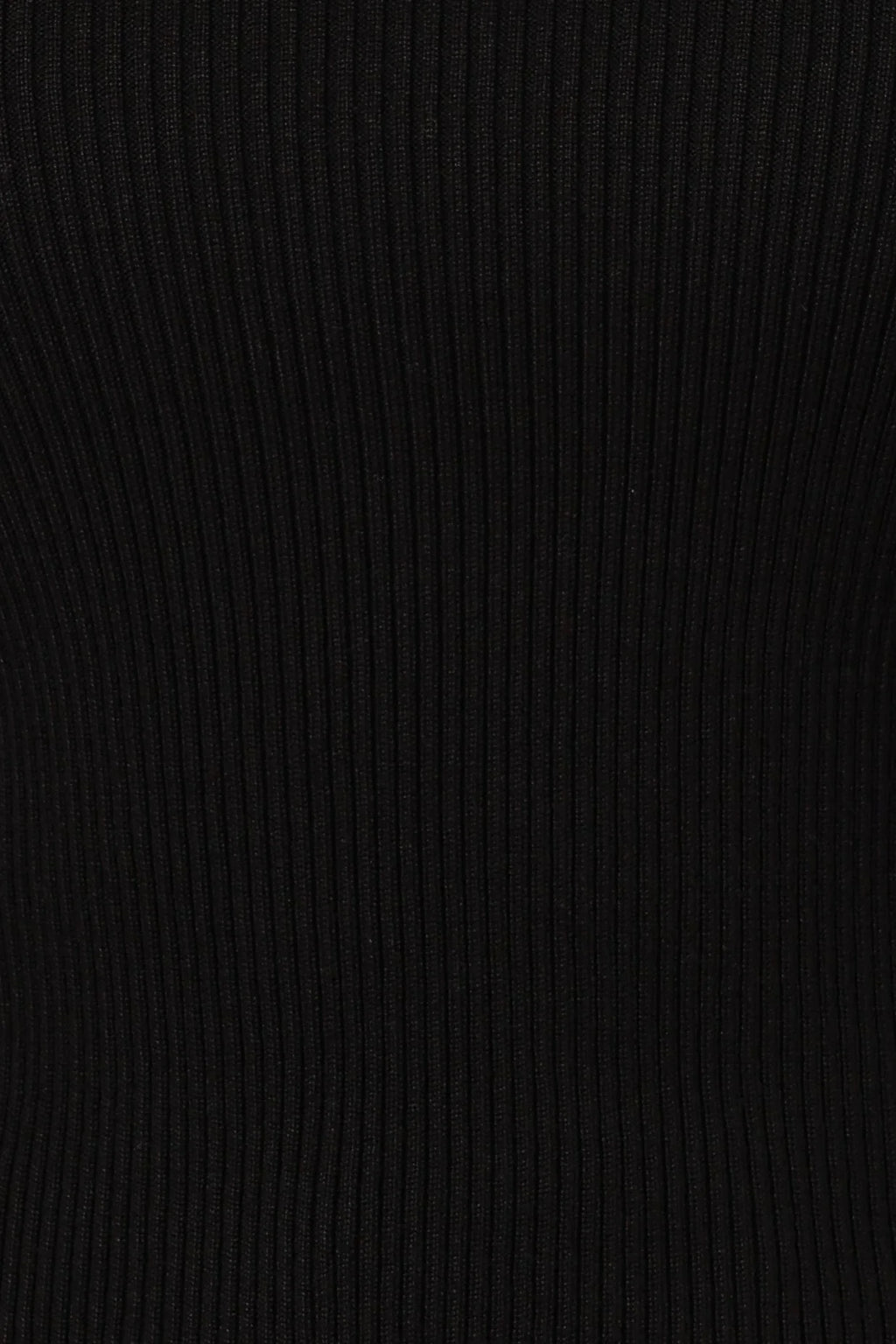 Tammy Ribbed Knit Top - Black