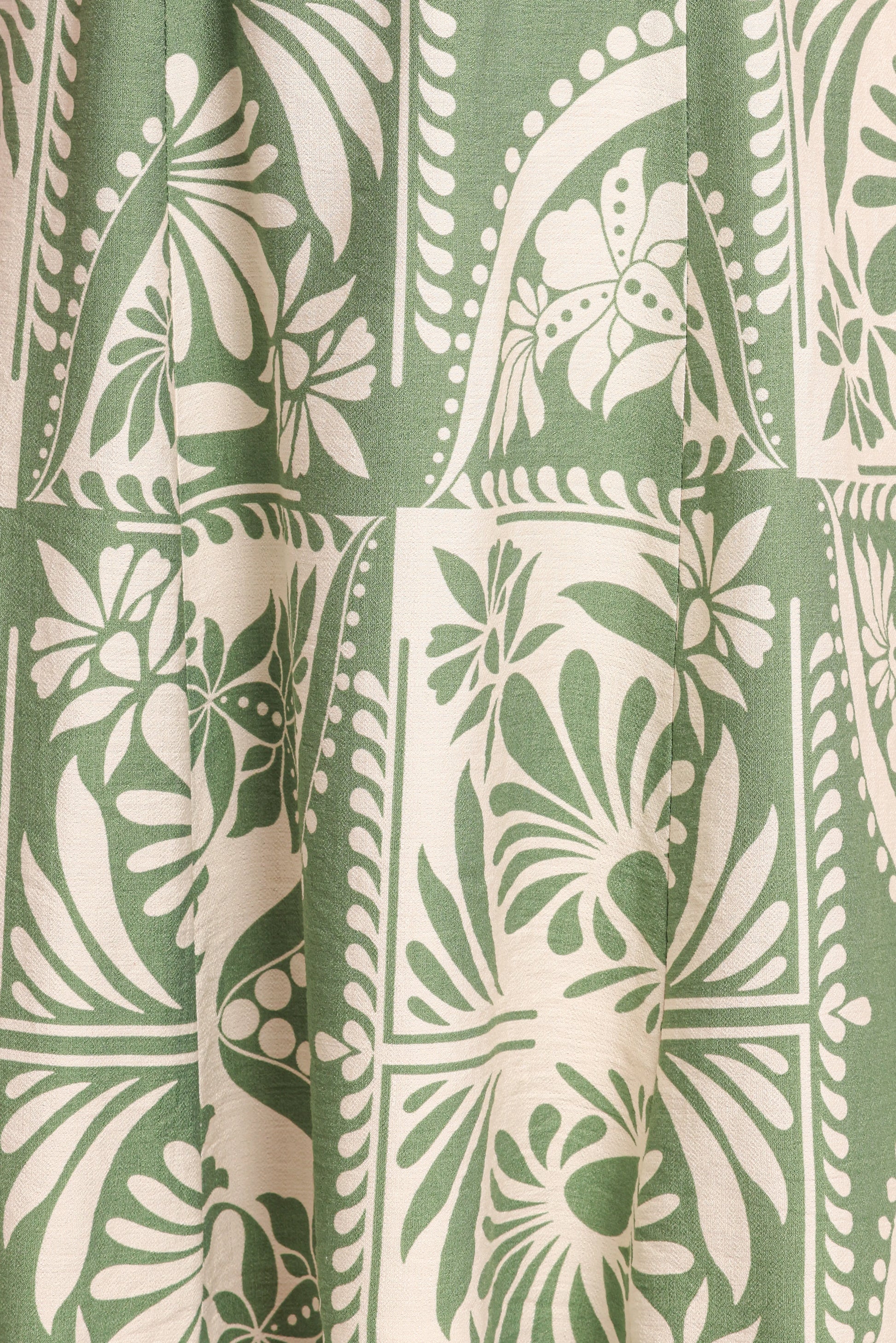 Nevin Top - Green Floral