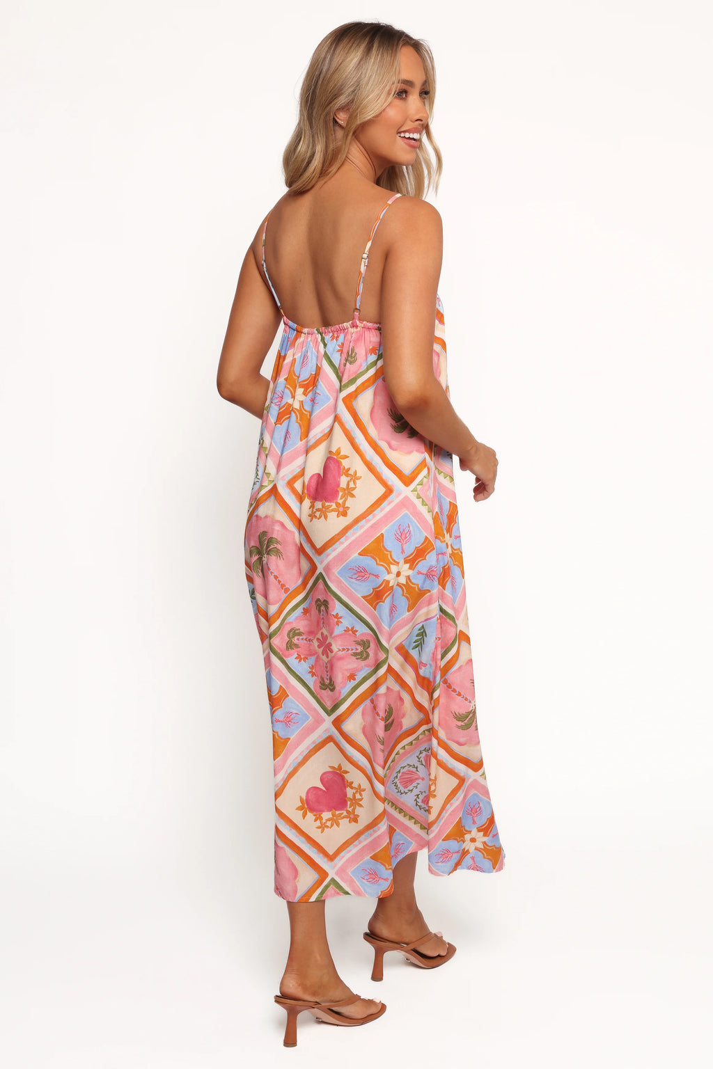 Gisela Midi Dress - Multi Tile