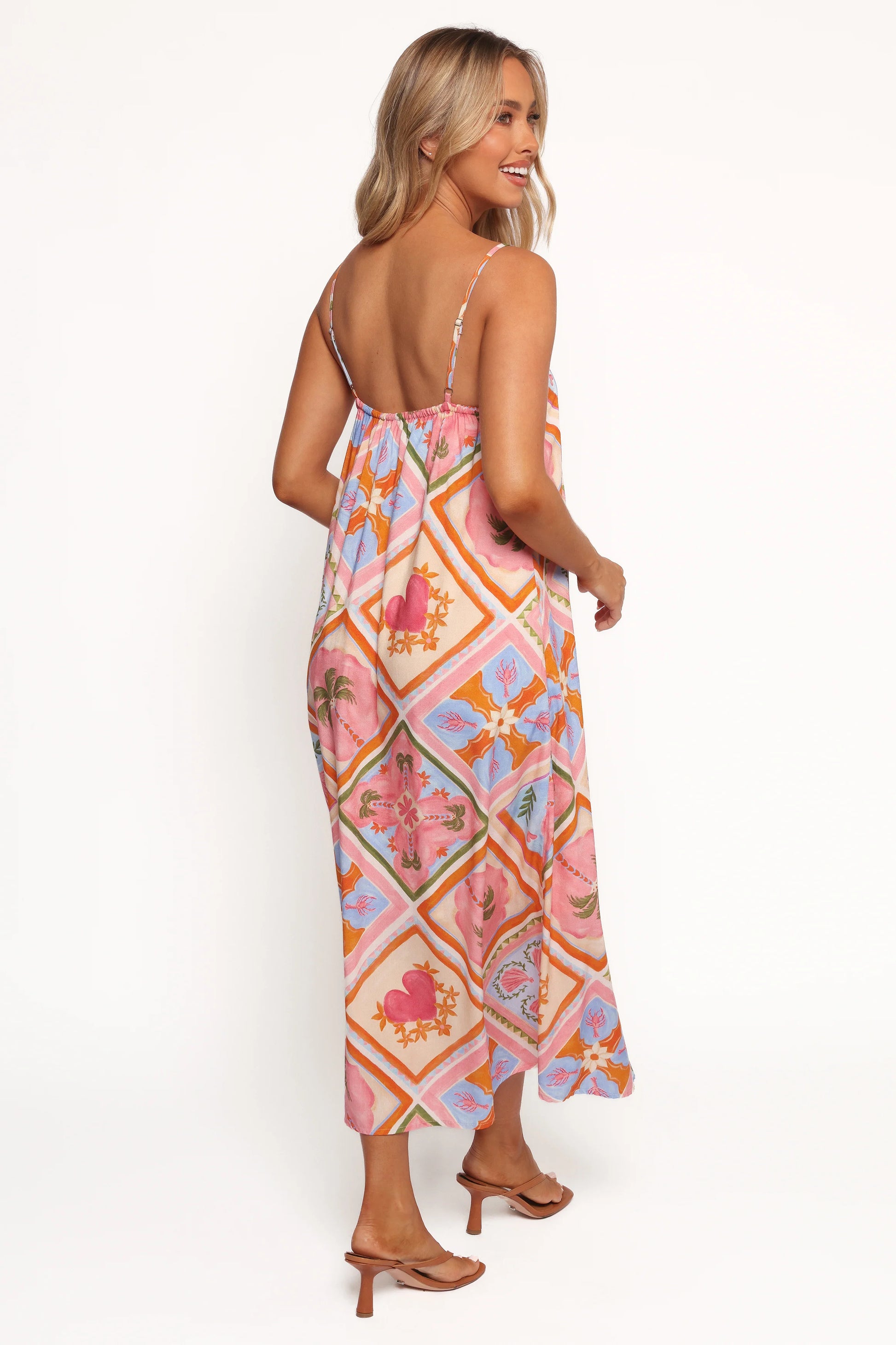 Gisela Midi Dress - Multi Tile
