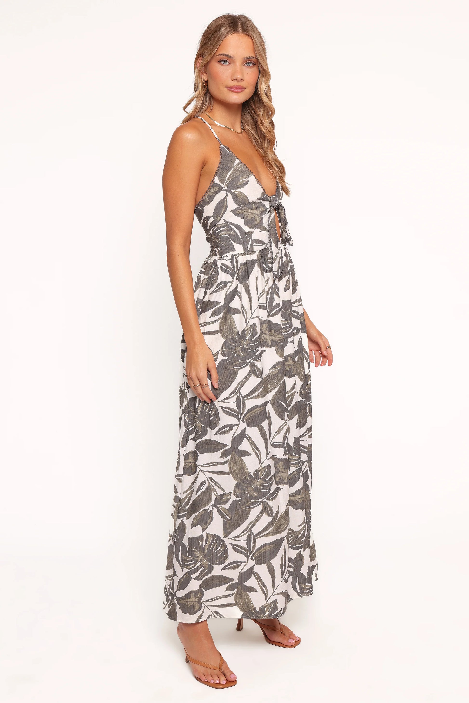 Bray Midi Dress - Vineyard Green
