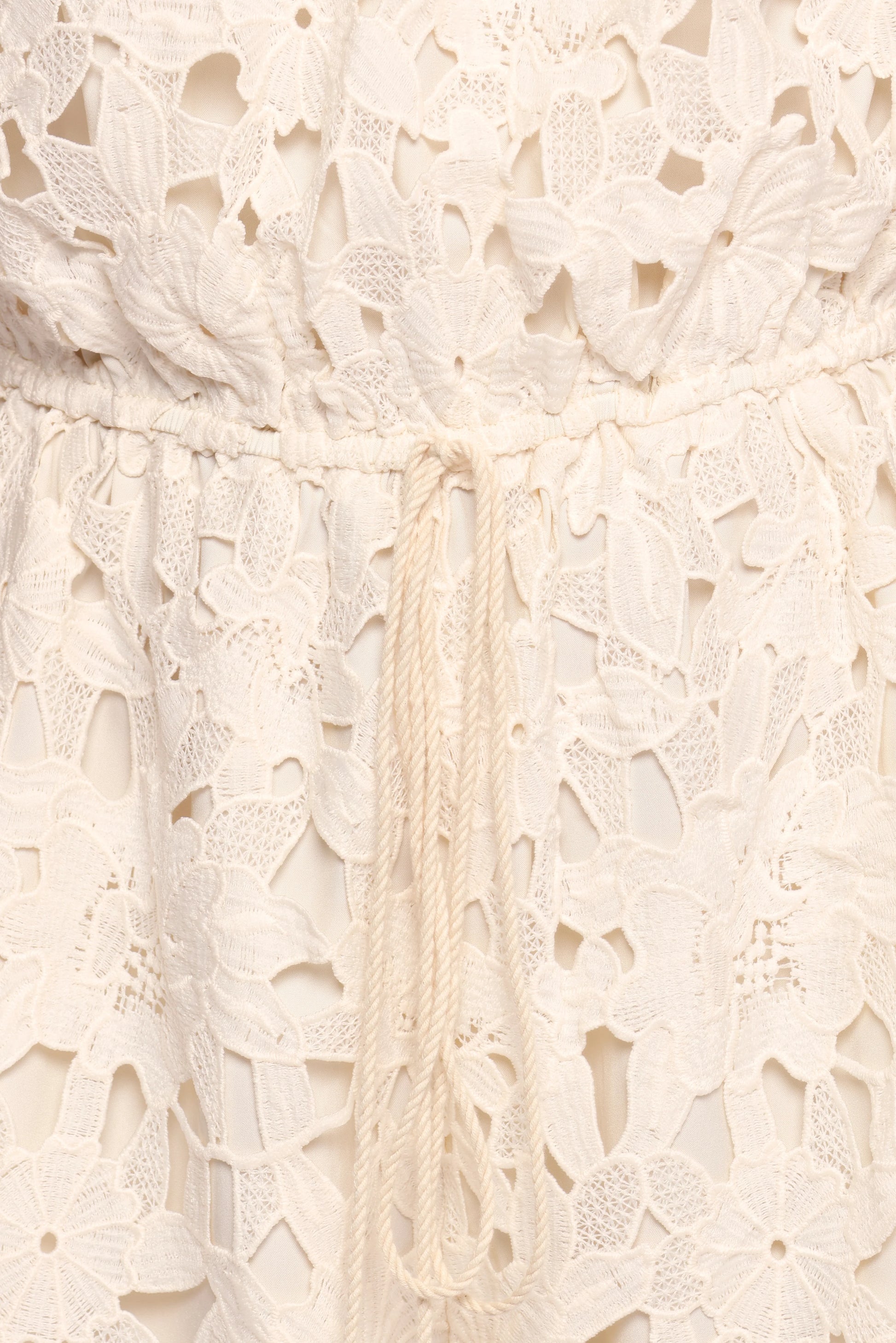 Athina Lace Romper - White