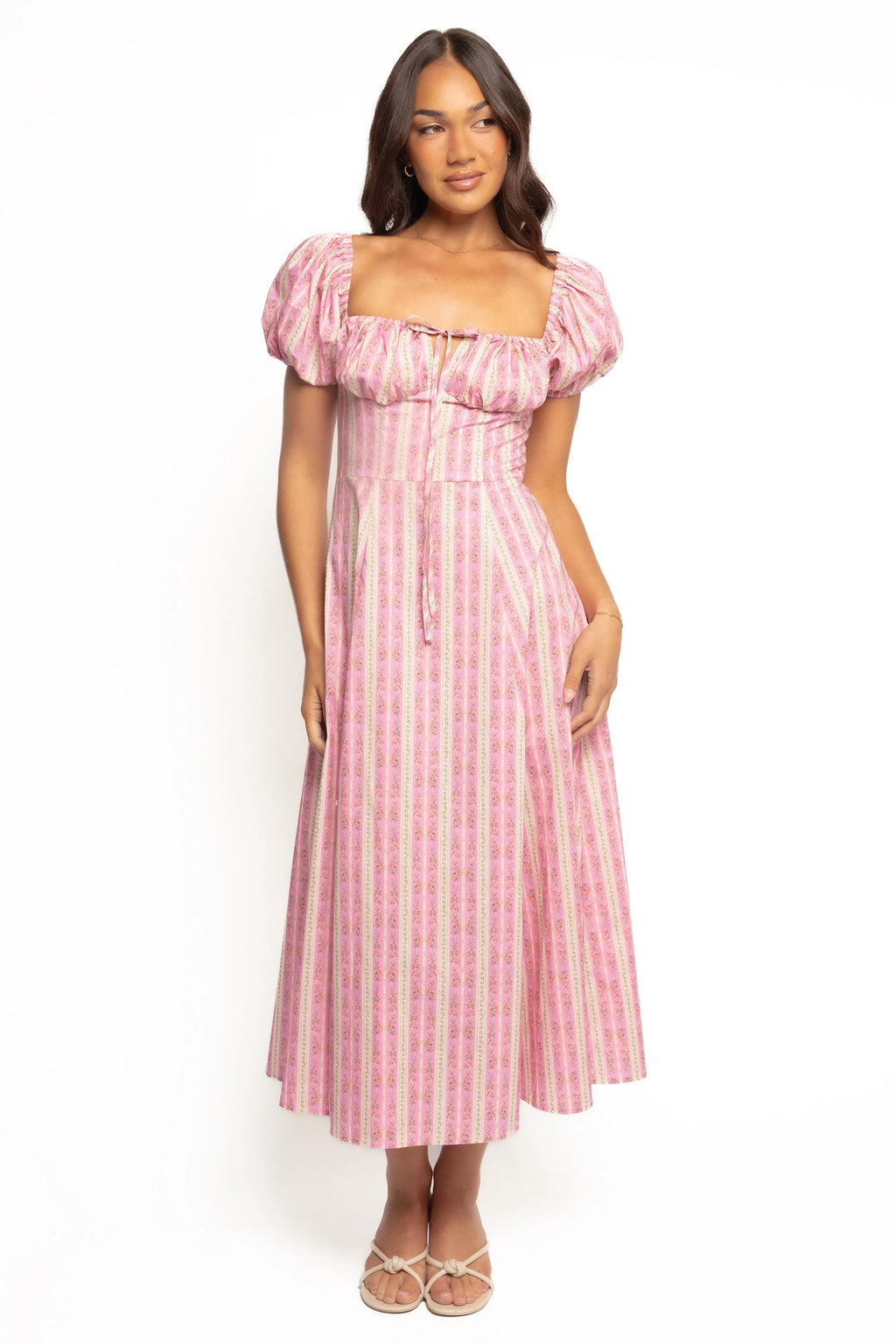 Amethyst Midi Dress - Pink