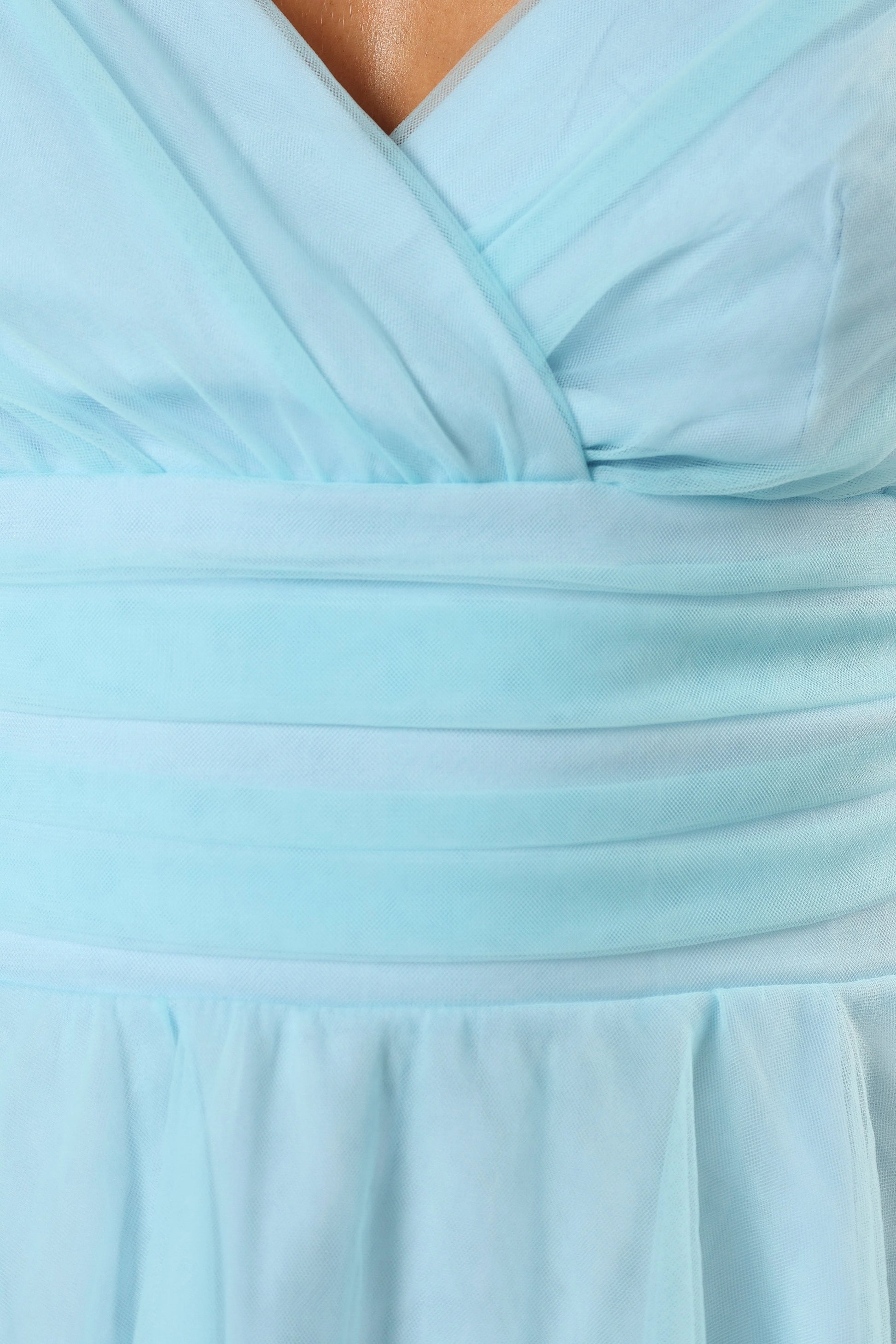 Kienna Tulle Mini Dress - Blue