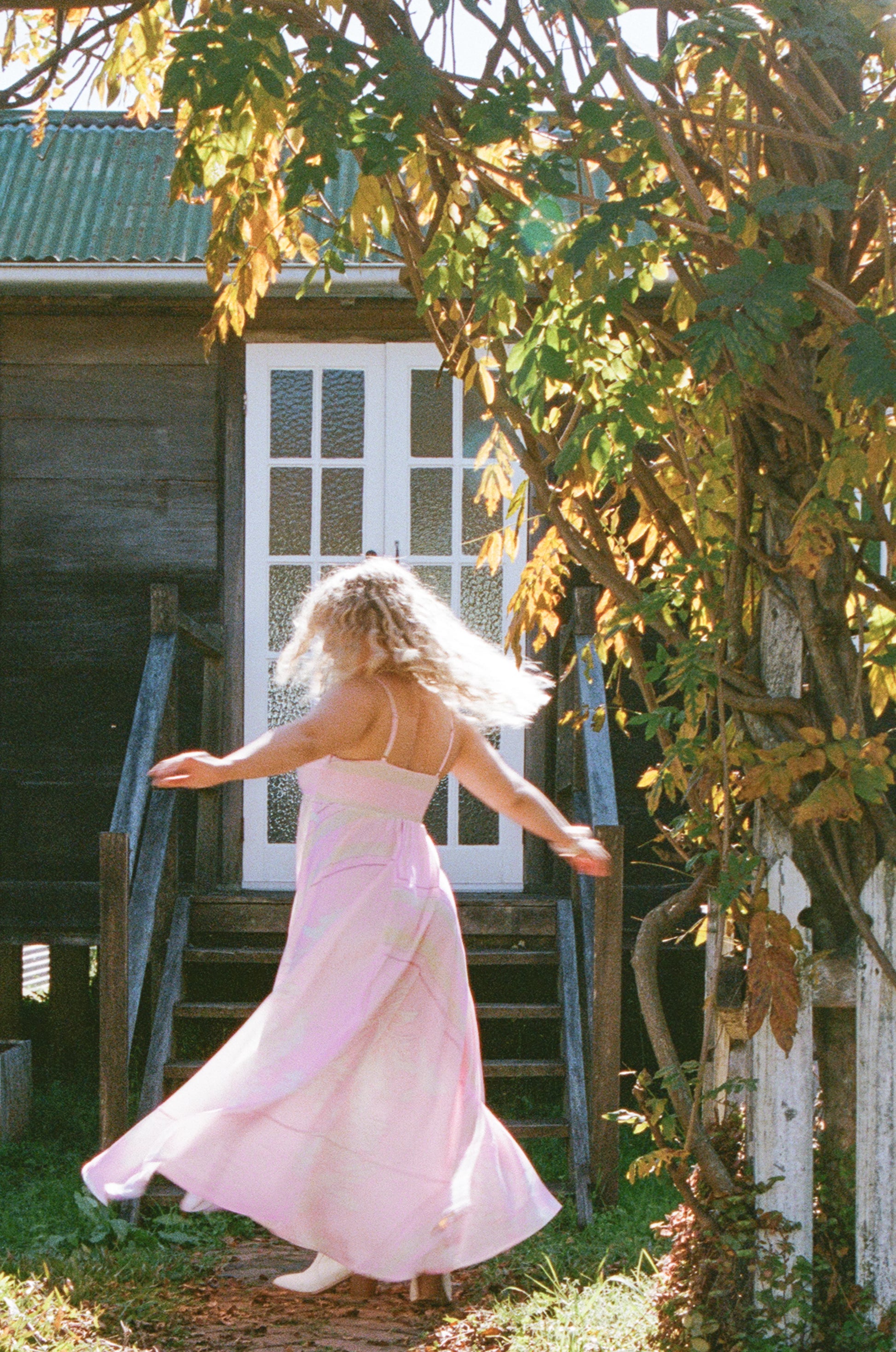 Elanor Maxi Dress - Pink Print