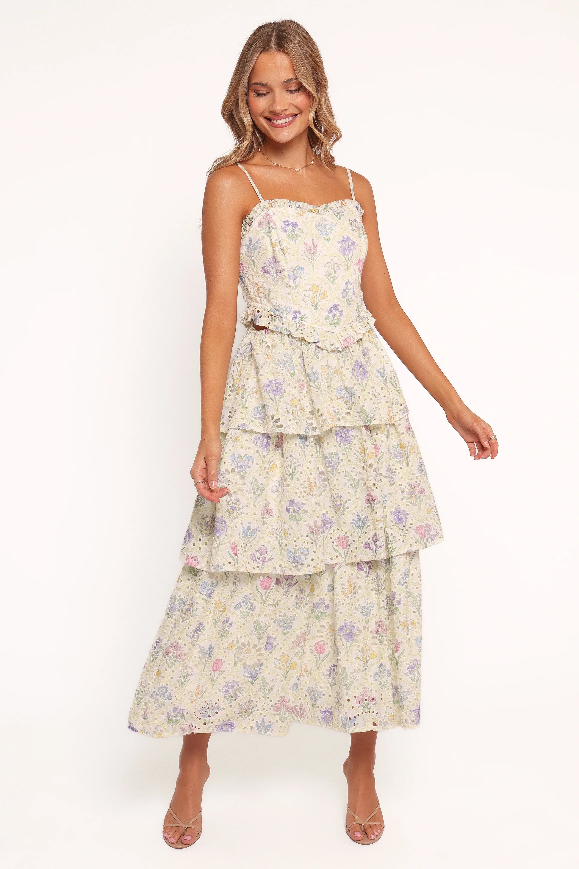 Iveta Midi Dress - Multi Floral