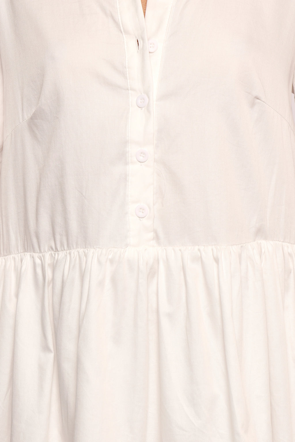 Carlotta Long Sleeve Mini Dress - White