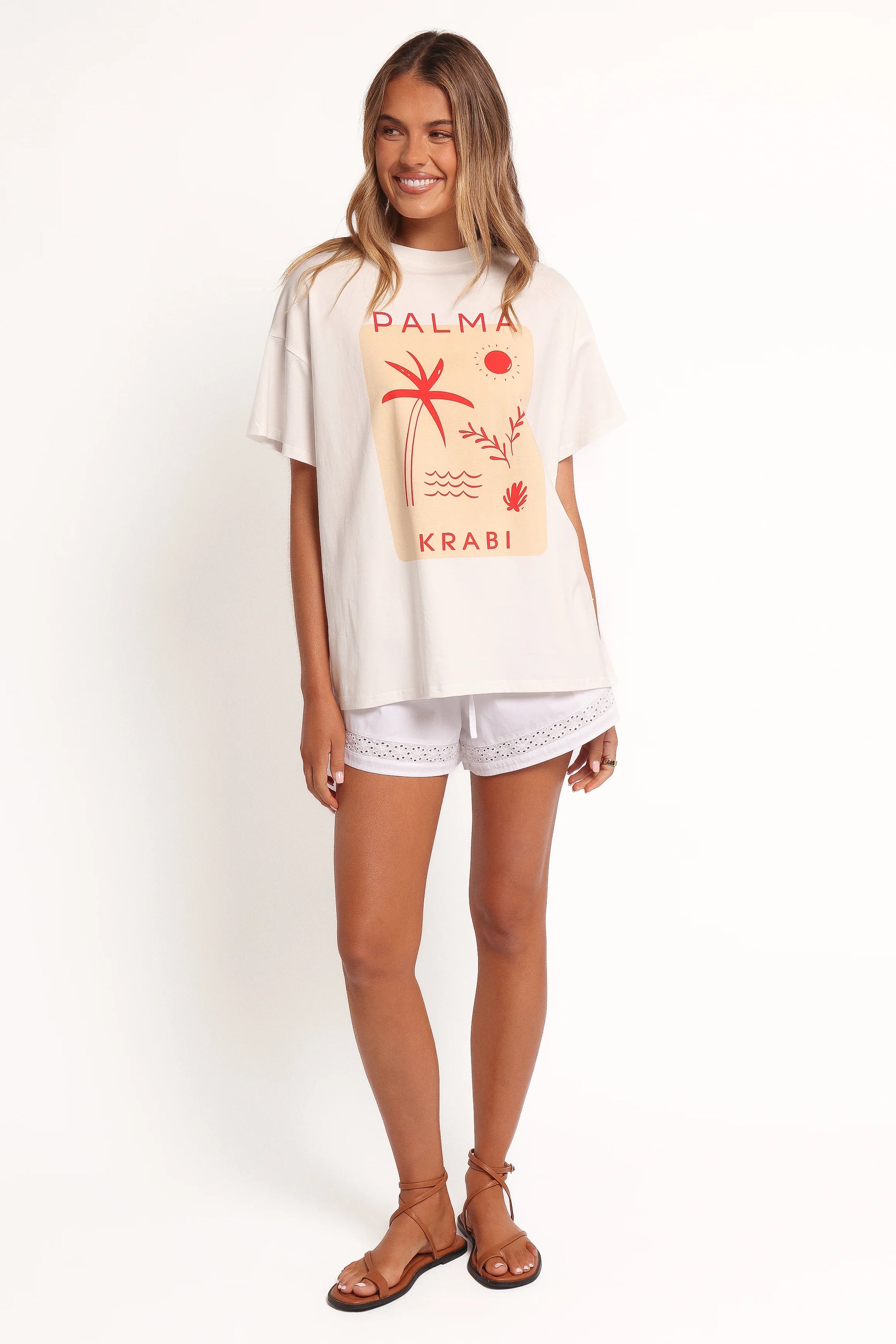 Krabi Beach Graphic Tee - White