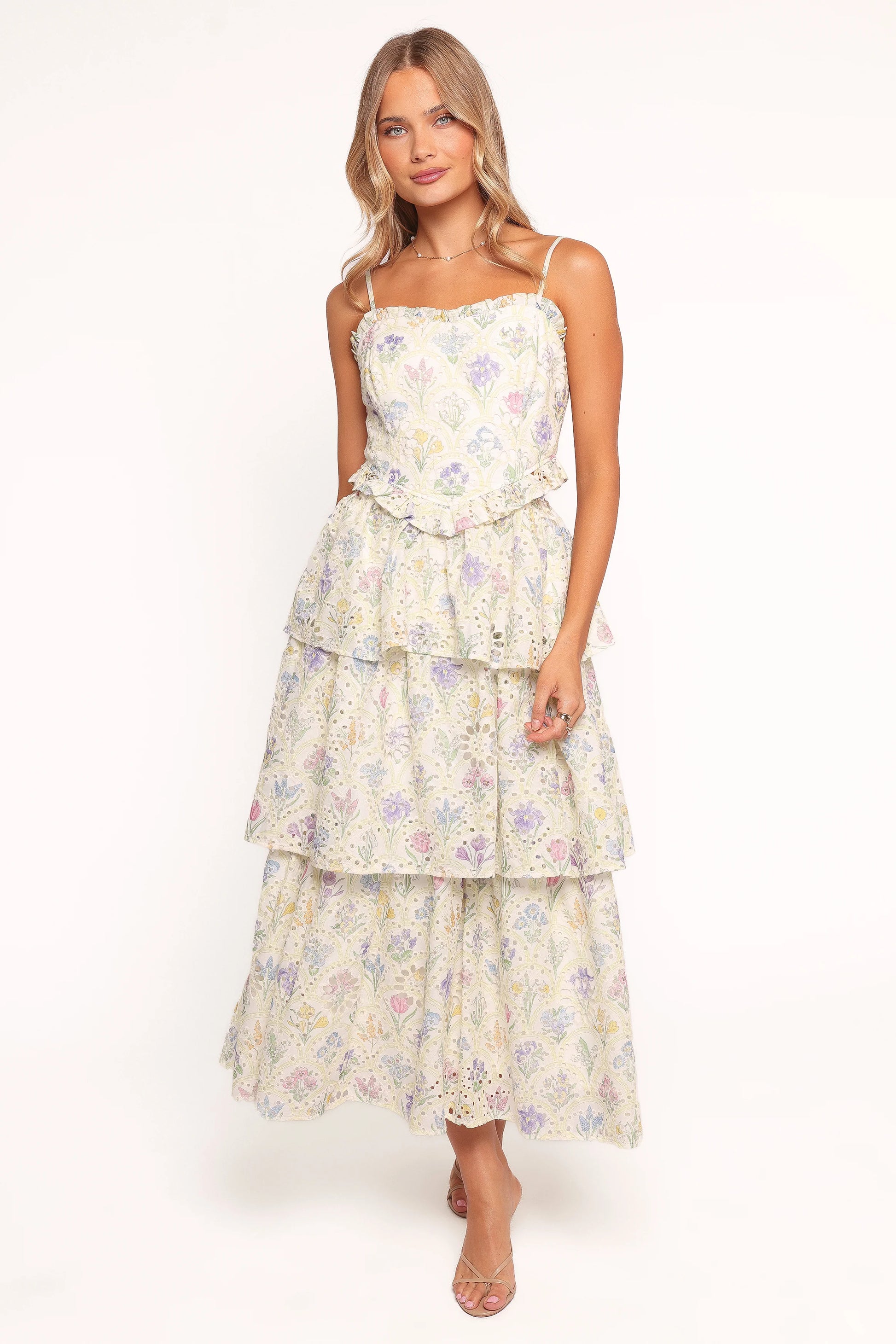 Iveta Midi Dress - Multi Floral