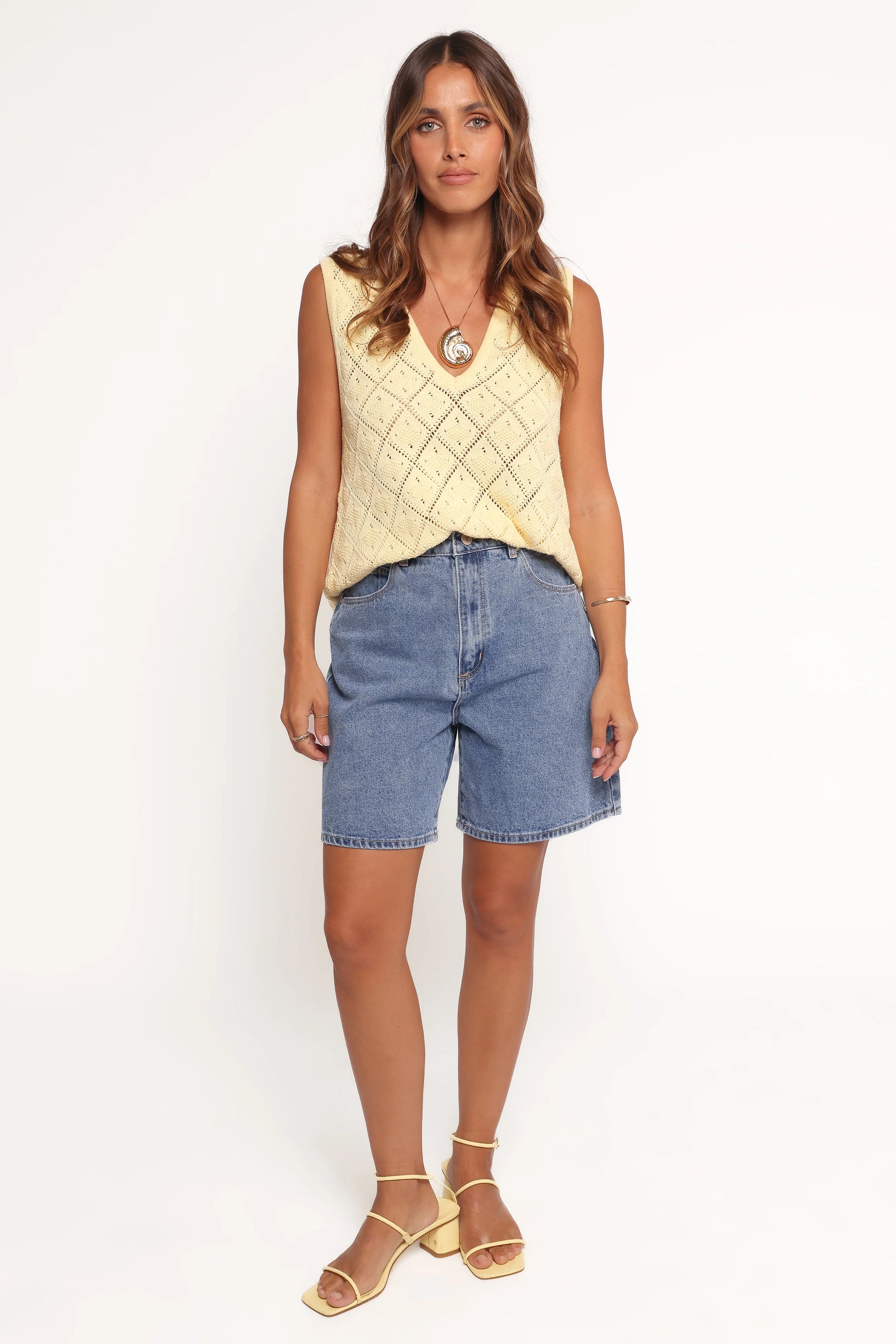 Palma Knit Top - Butter Yellow