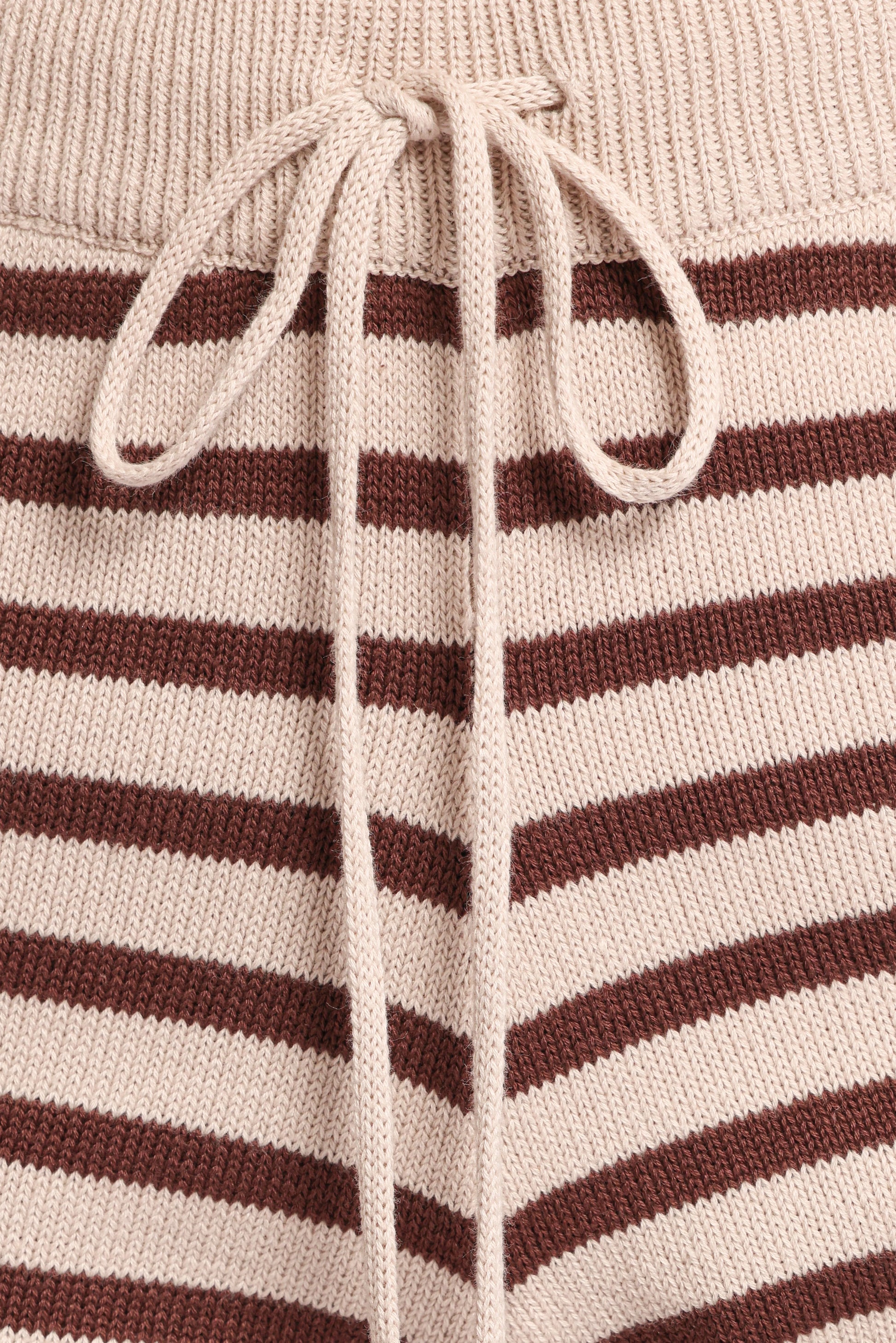 Ilona Knit Set - Brown/Cream