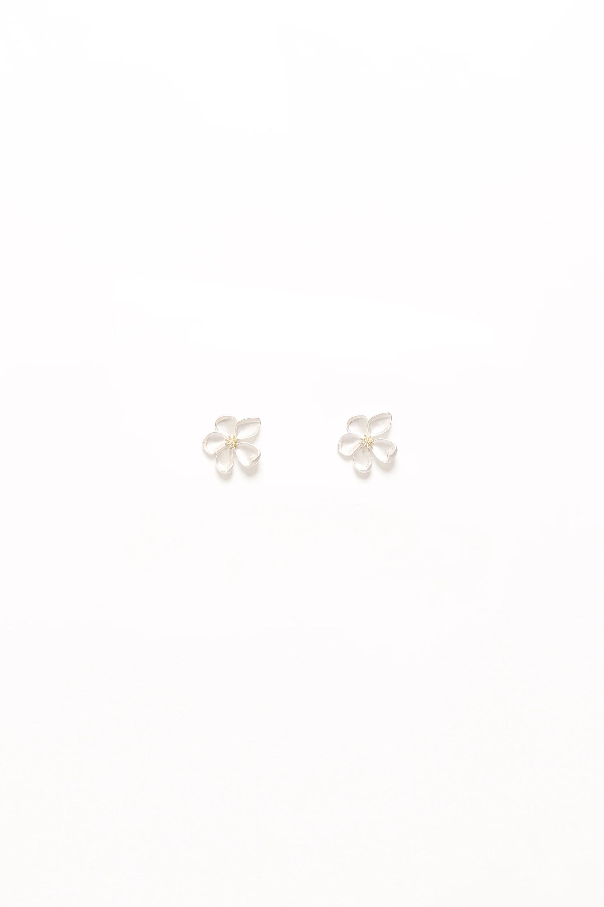 Gisella Flower Earrings - White